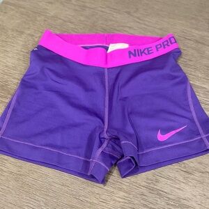 Nike Vibrant Purple and Pink Shorts